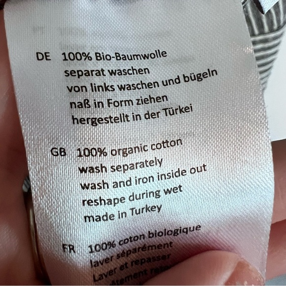 EUC Elemente Clemente Quiet Luxury Striped Tapered
Dolman Top size Small - Picture 6 of 9